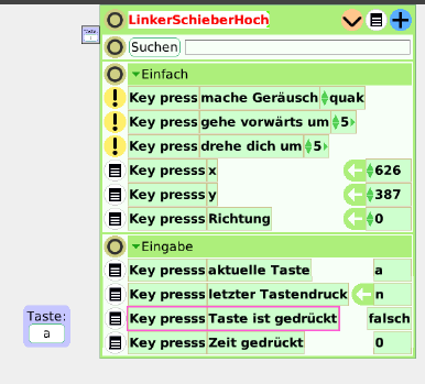 Key Press inspekten